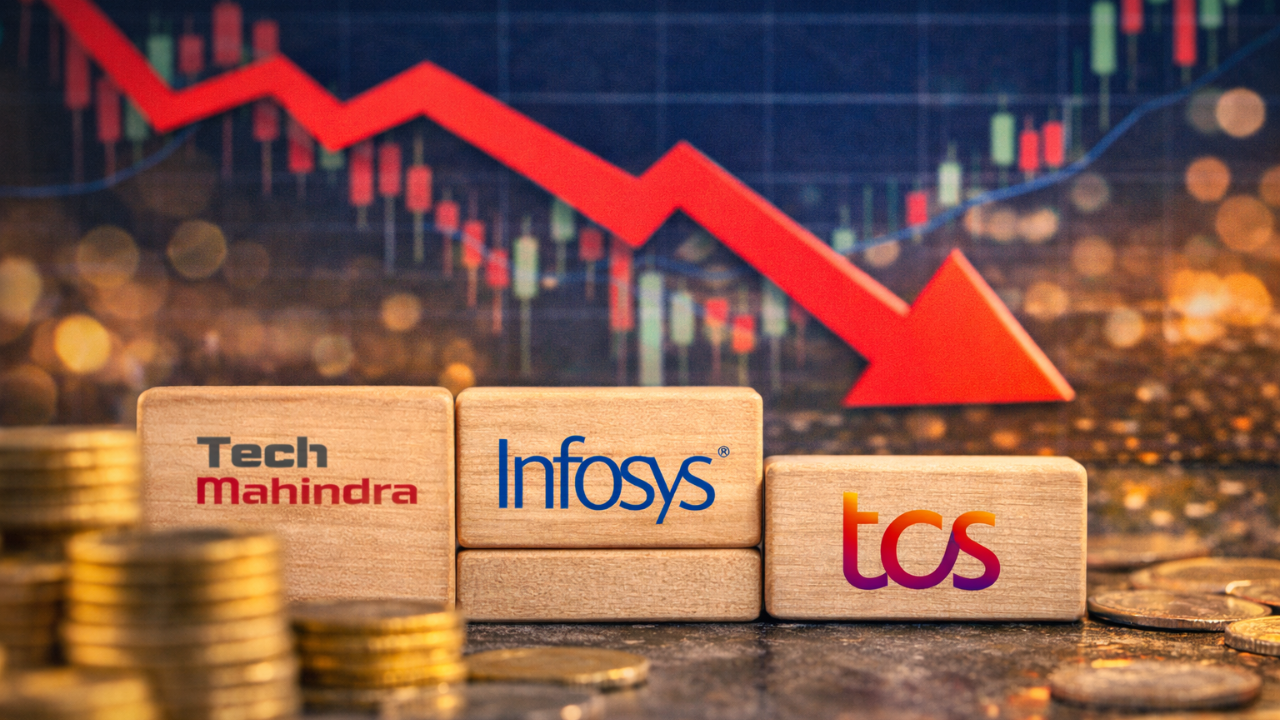 Nifty IT falls over 2?ter six-day rally; TCS, Infosys lead losses as investors rotate to financials