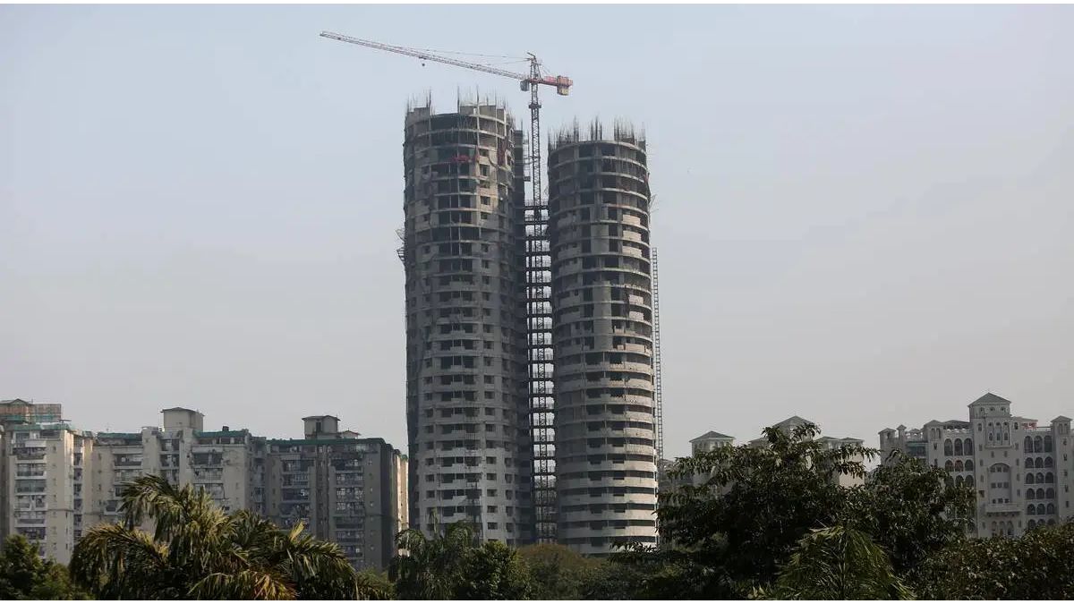 Supertech twin Tower demolition Noida: One nautical mile of air space around twin towers briefly unavailable for flights on Sunday