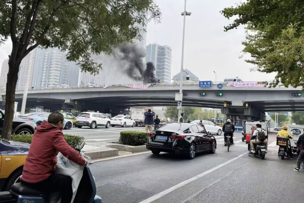 Rare protest criticizes China's president days before Communist Party congress
