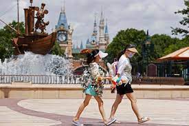 A Disney resort in China is locked down because of Covid and visitors can't leave