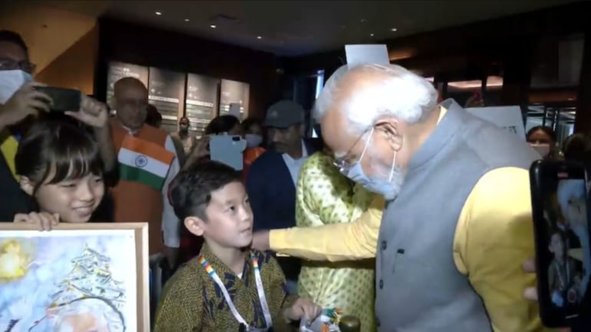 Japanese boy amazes Modi with his Hindi greeting, PM quips ‘where did you learn it?’ — Watch