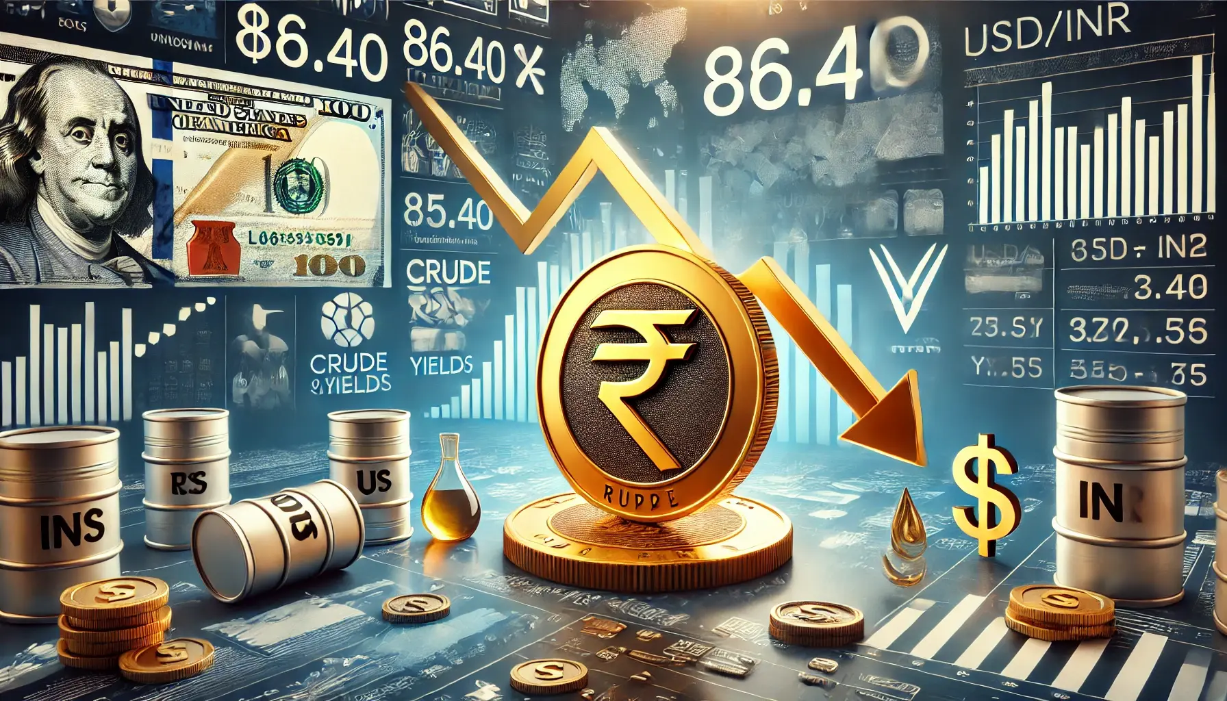 Rupee opens marginally down at 86.56 against dollar as crude continues to rise