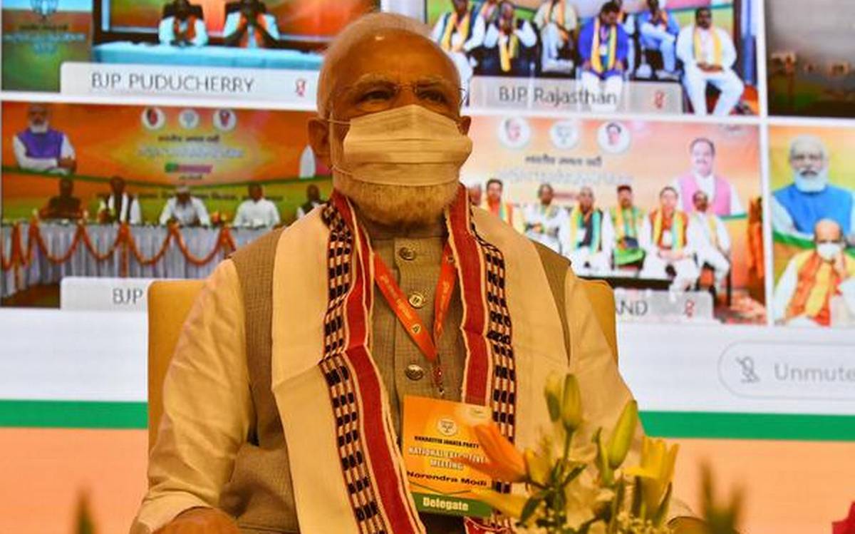 BJP resolution praises Modi's leadership, accuses opposition of opportunism  