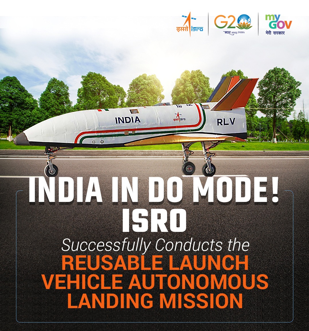 ISRO reaches new milestone, successfully lands Pushpak reusable launch vehicle