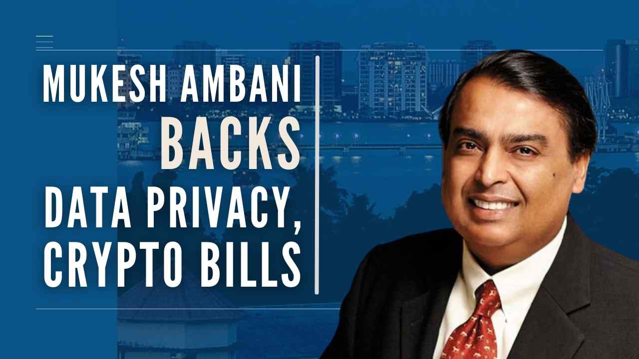 Mukesh Ambani backs data privacy, cryptocurrency bills  